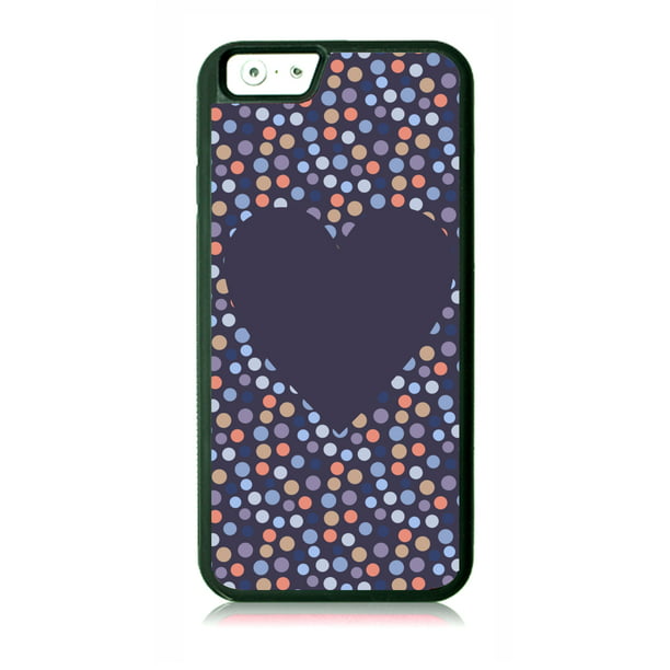 Blue White Polka Dots Hard & Soft Silicone Armor Hybrid Case iPod Touch 4th Gen